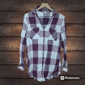 Tokyo Darling Checkered Flannel Shirt Size M